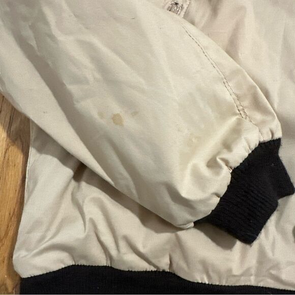 Lacoste Men's Tan bomber Jacket 1/4 zip vintage sz Large - Picture 12 of 15